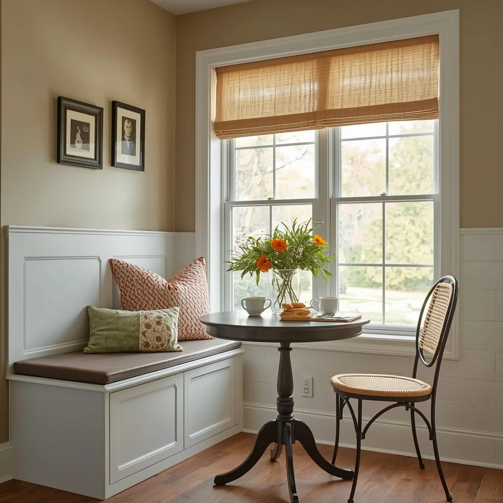 Create a Breakfast Nook with Budget Seating